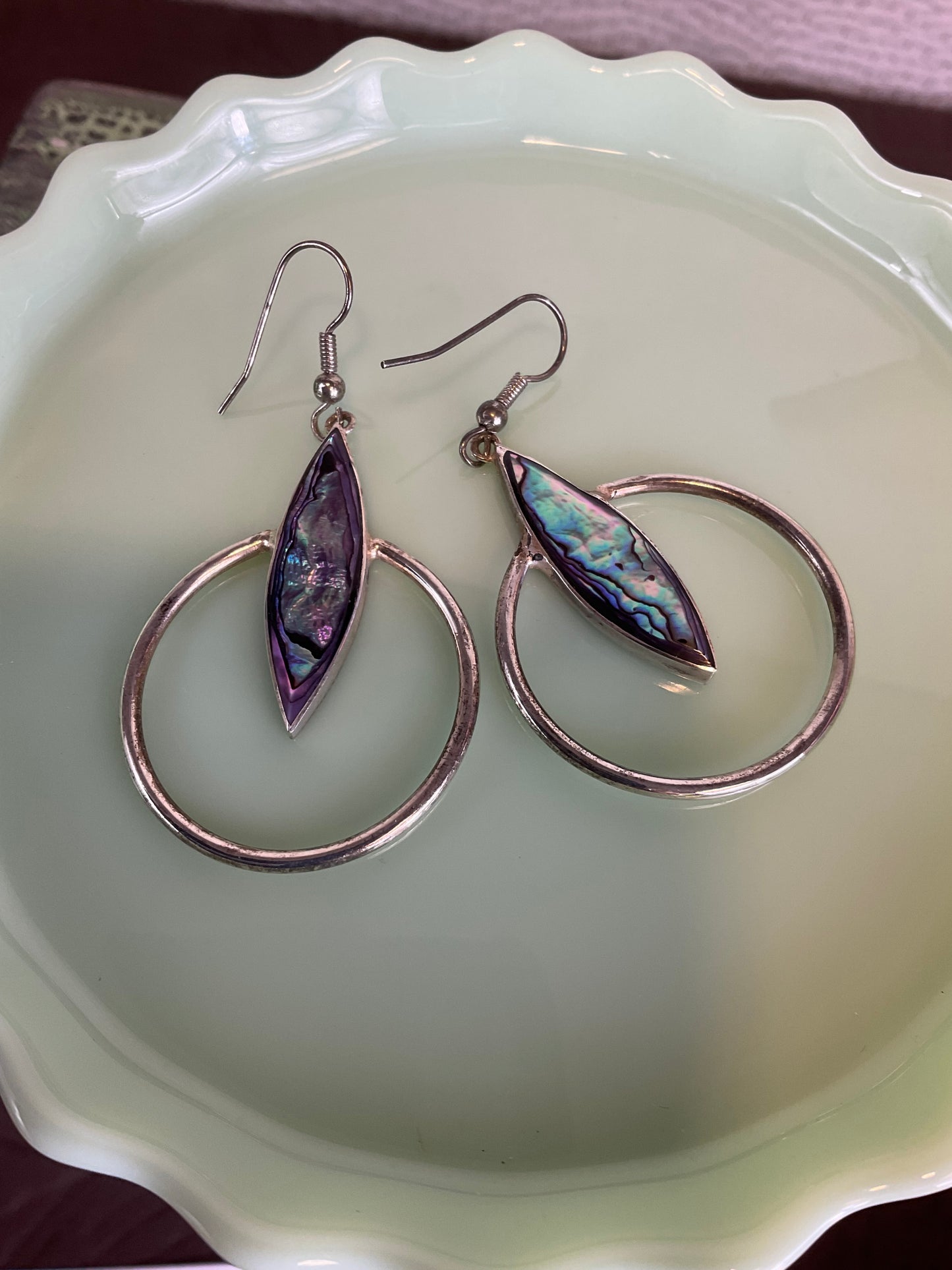 Abalone Shell Necklace & Earrings