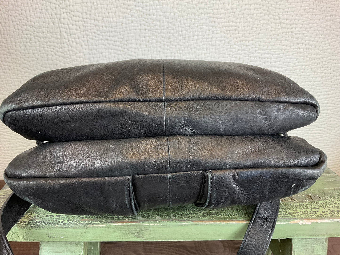 Black Perlina Leather Crossbody