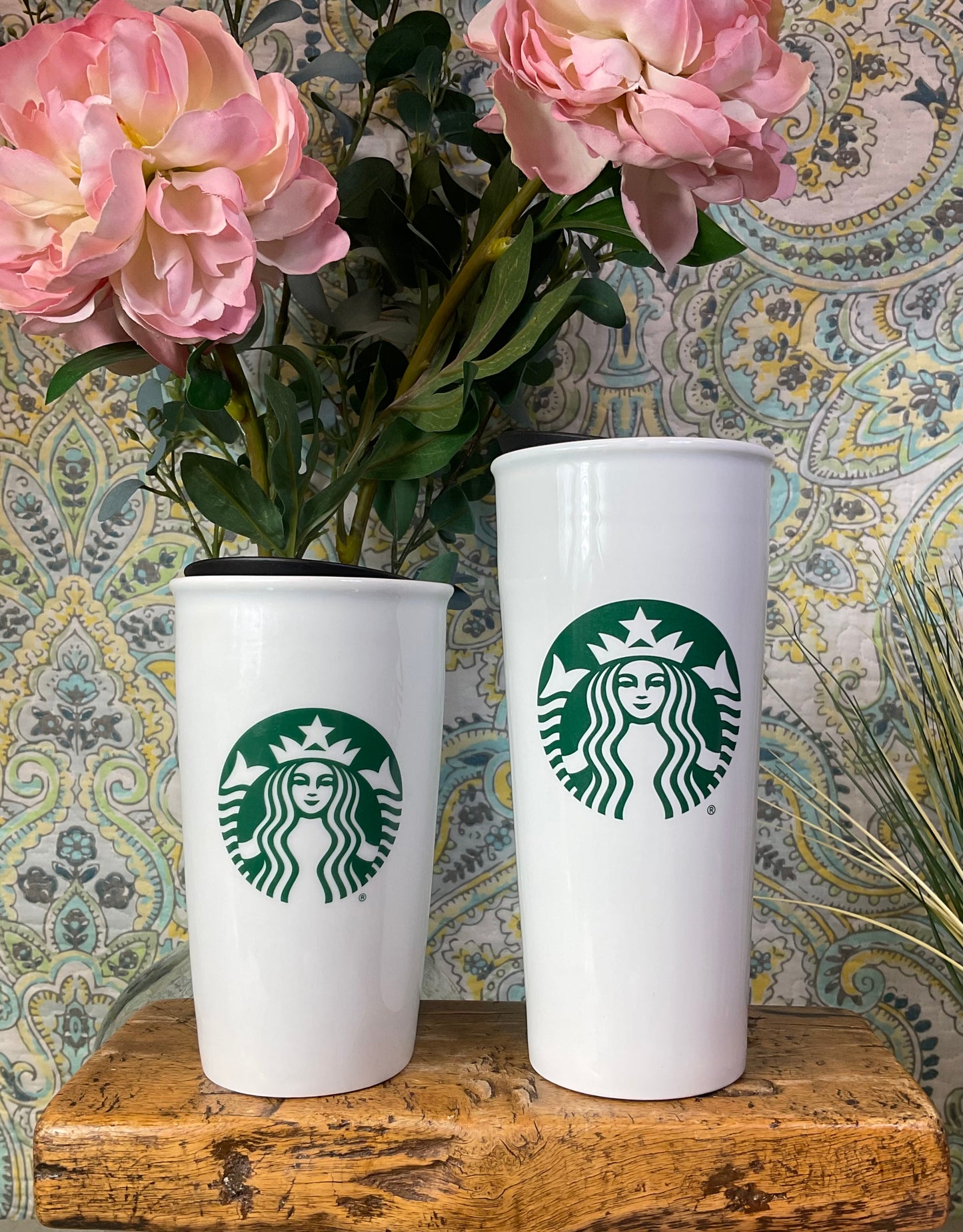Starbucks Ceramic Tumbler, 16 fl oz & 12 fl oz