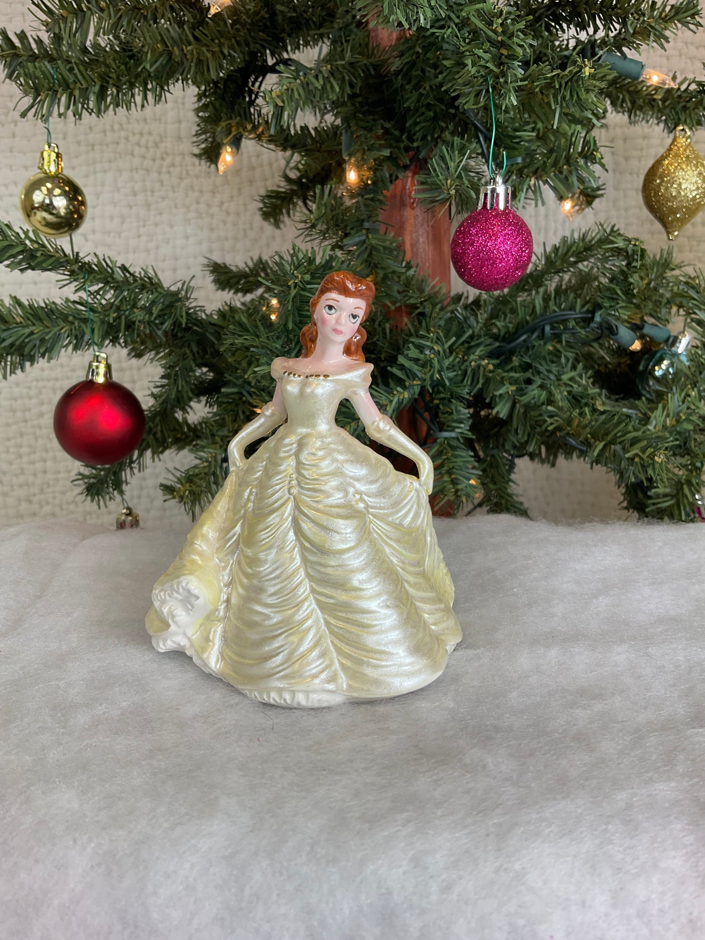 Hand Painted Disney's Beauty and the Beast Belle Figurine, Schmid Malaysia
