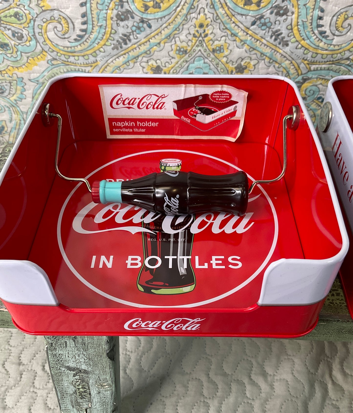 Coca Cola Tin Napkin Holder