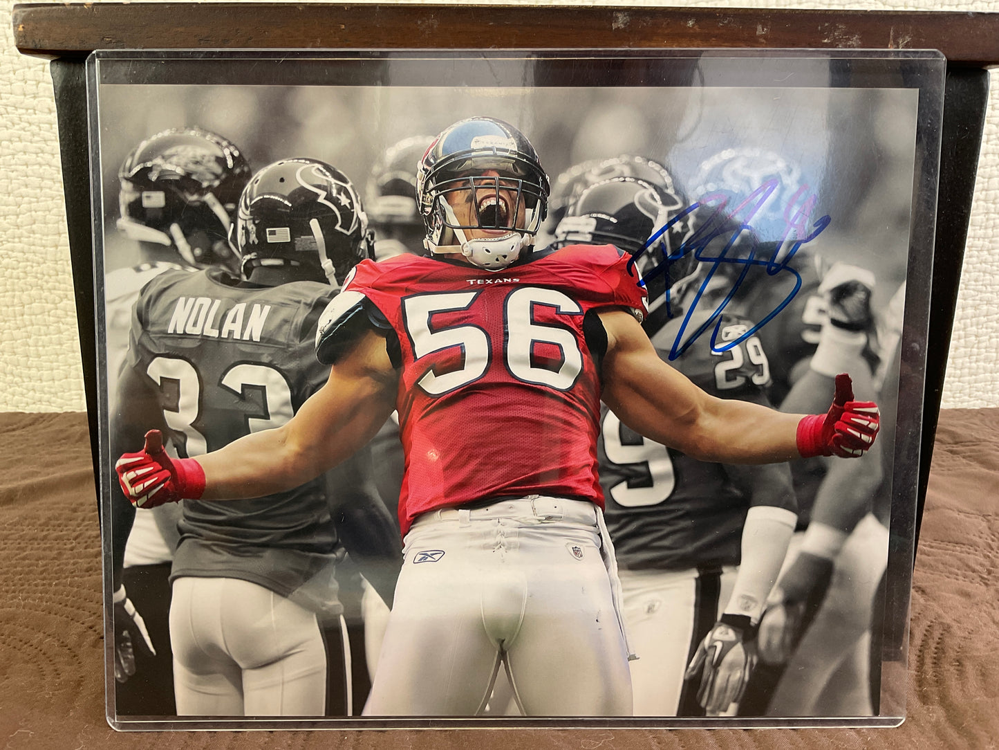 Texans Brian Cushing #56 Autographed Photos, Sold Separately