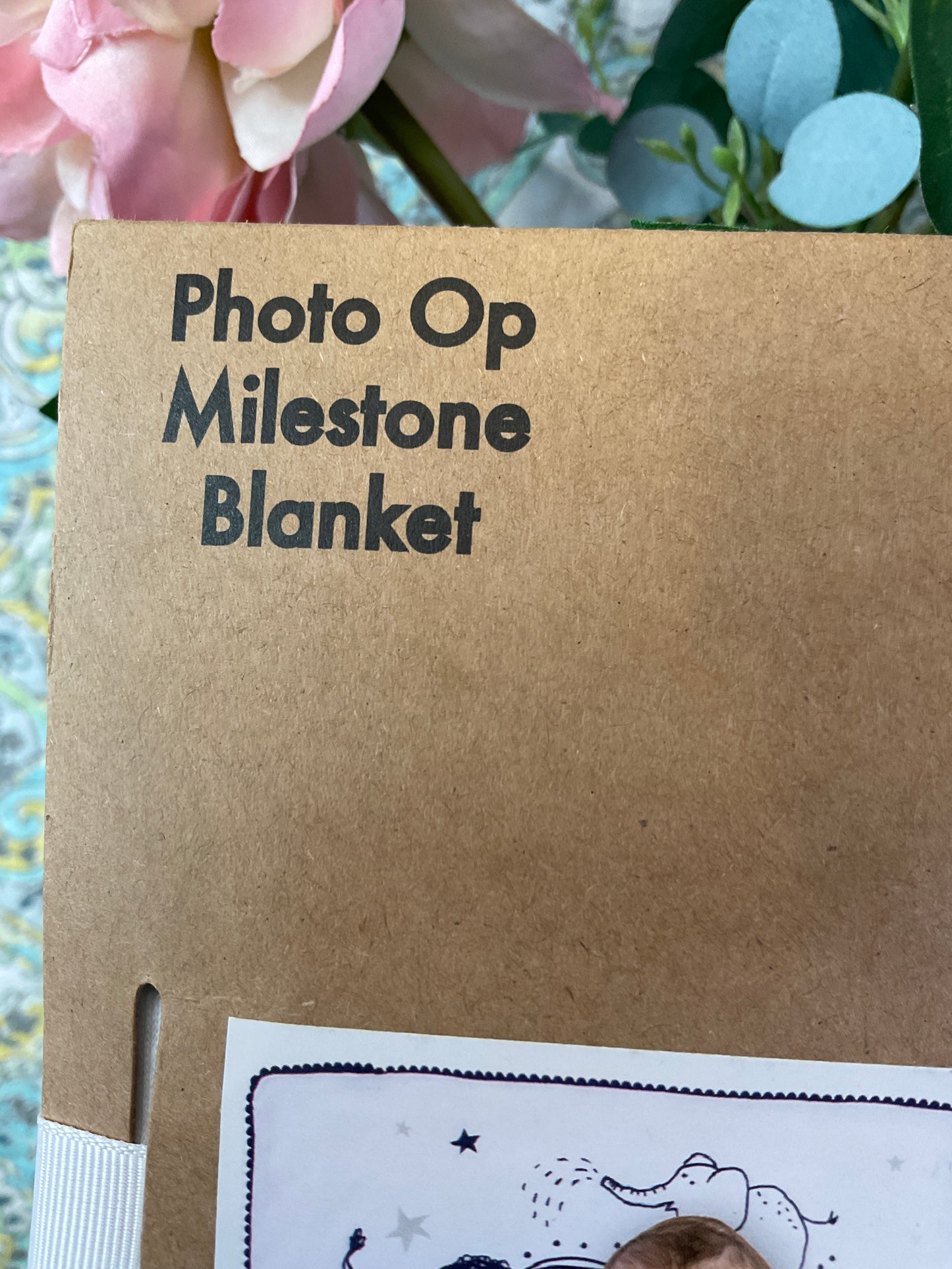 Baby Essesntials Photo OP Milestone Blanket