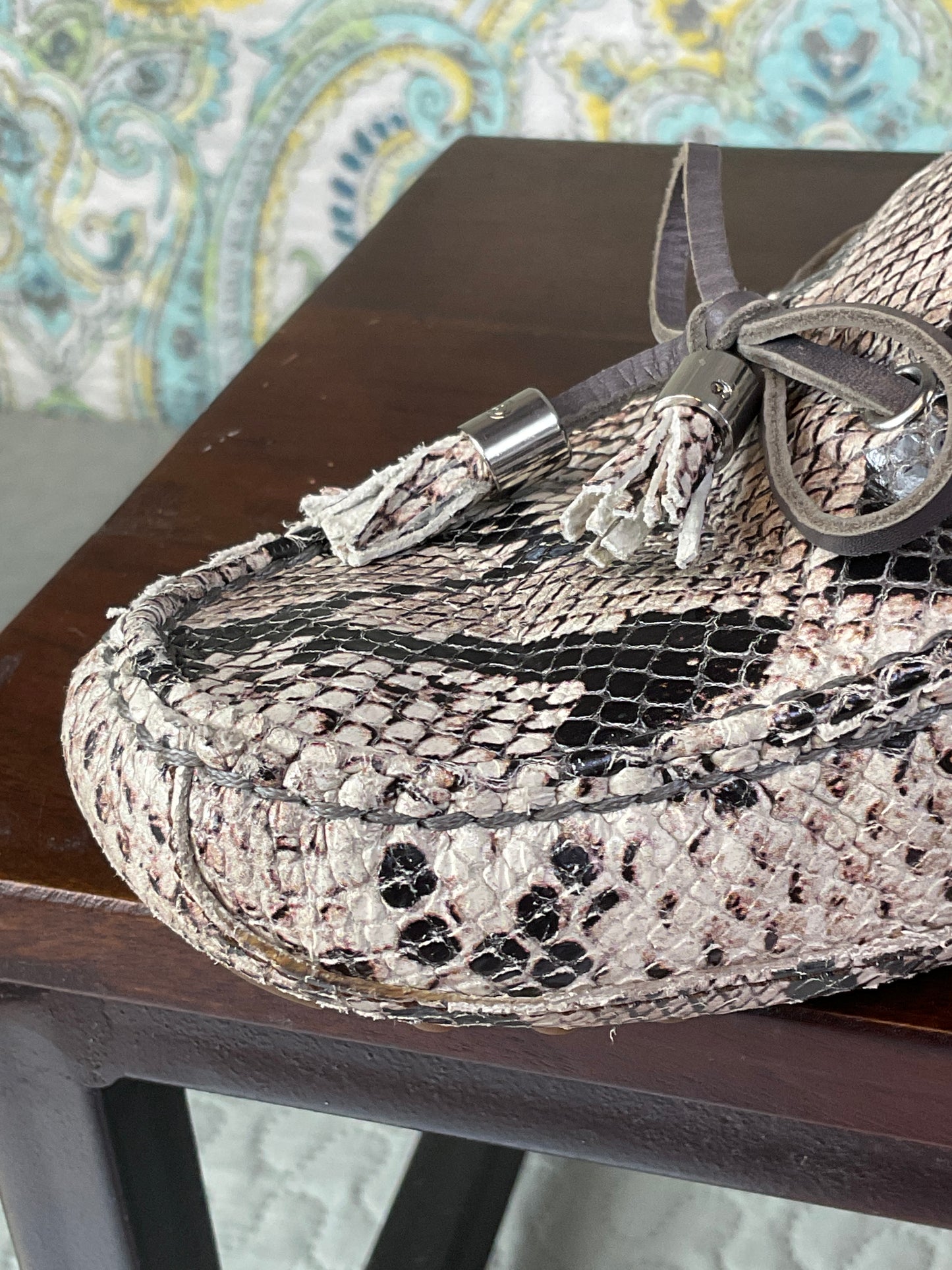 Cole Haan Snake Print Leather Loafer, Woman 5.5