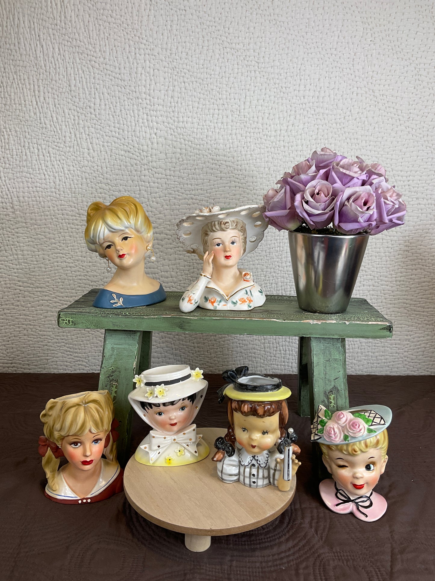 Vintage Head Vases, Sold Separately