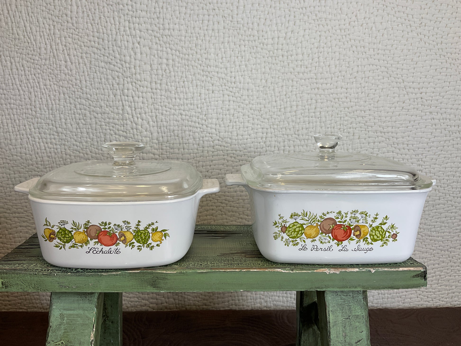 Casserole w/Lid, Corning, Spice of Life with Lid, 3 Qt, Vintage