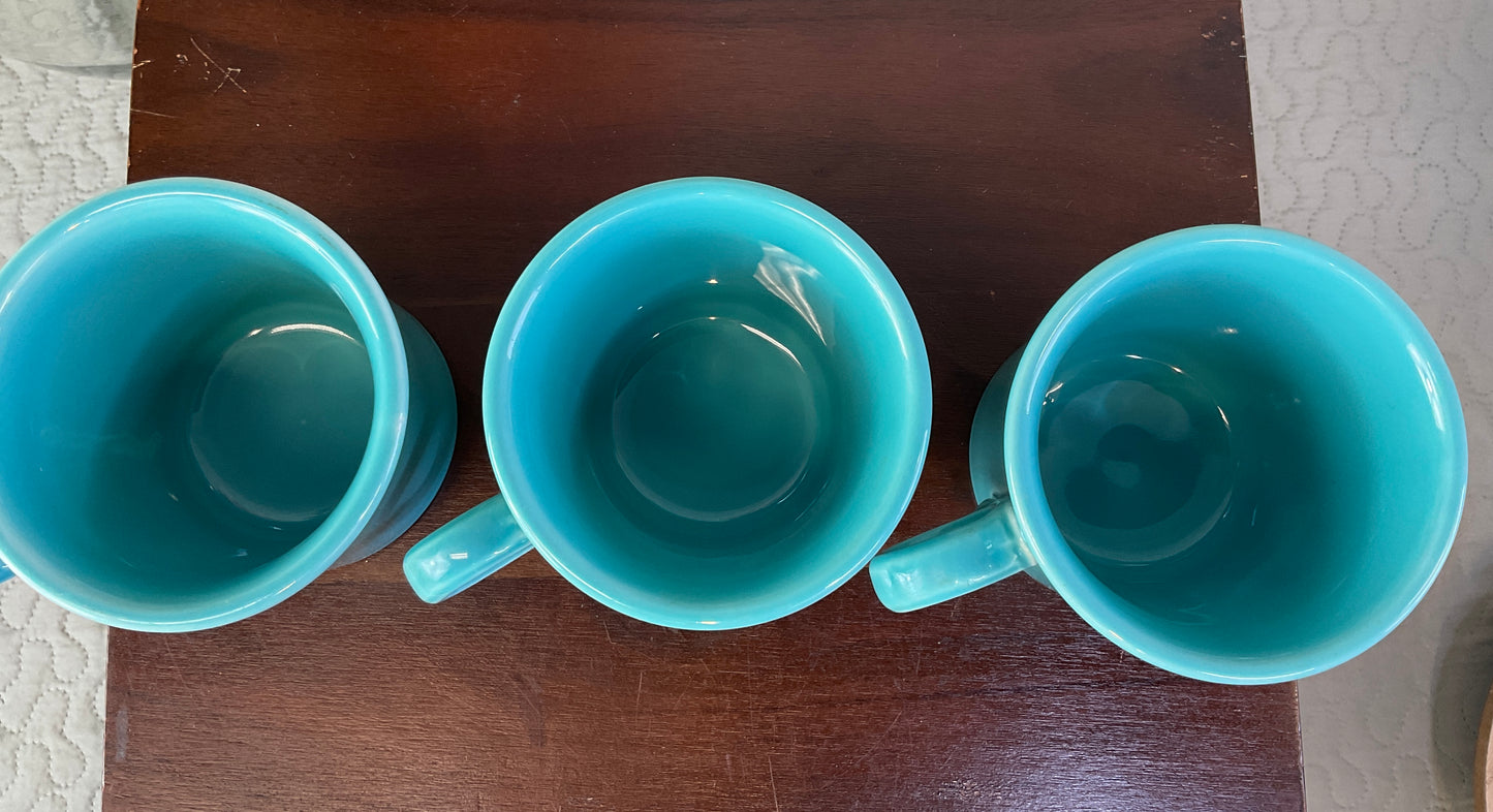 Vintage Homer Laughlin Fiesta Cups & Saucers, Sold Separately